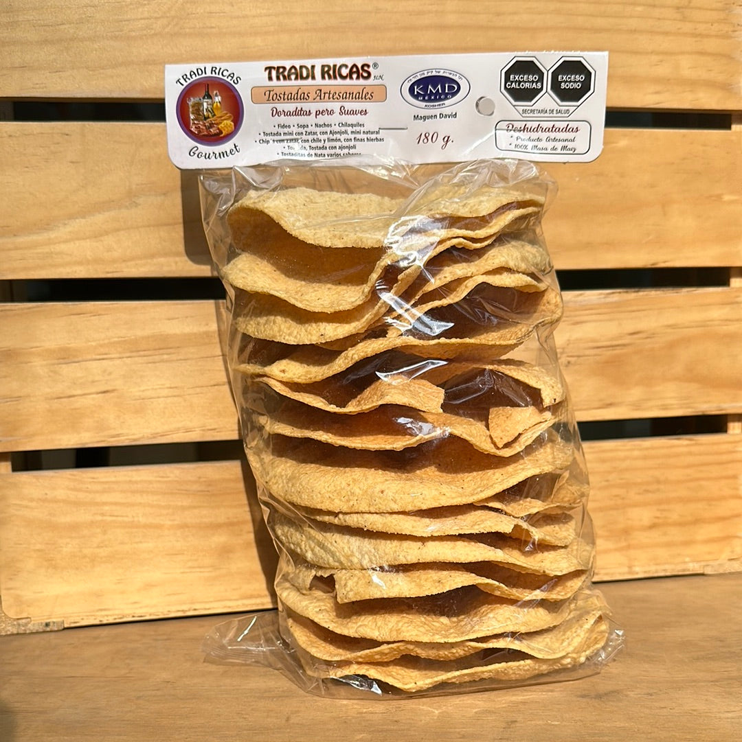 TOSTADA HORNEADA ARTESANAL DE MAIZ 180 G TRADI RICAS