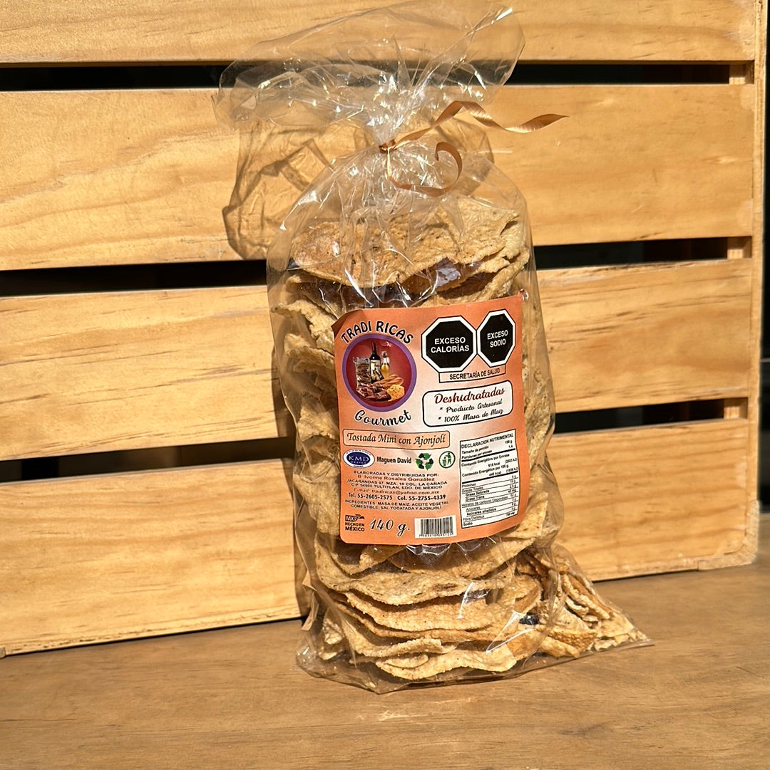 TOSTADA HORNEADA MINI CON AJONJOLI 140 G TRADI RICAS