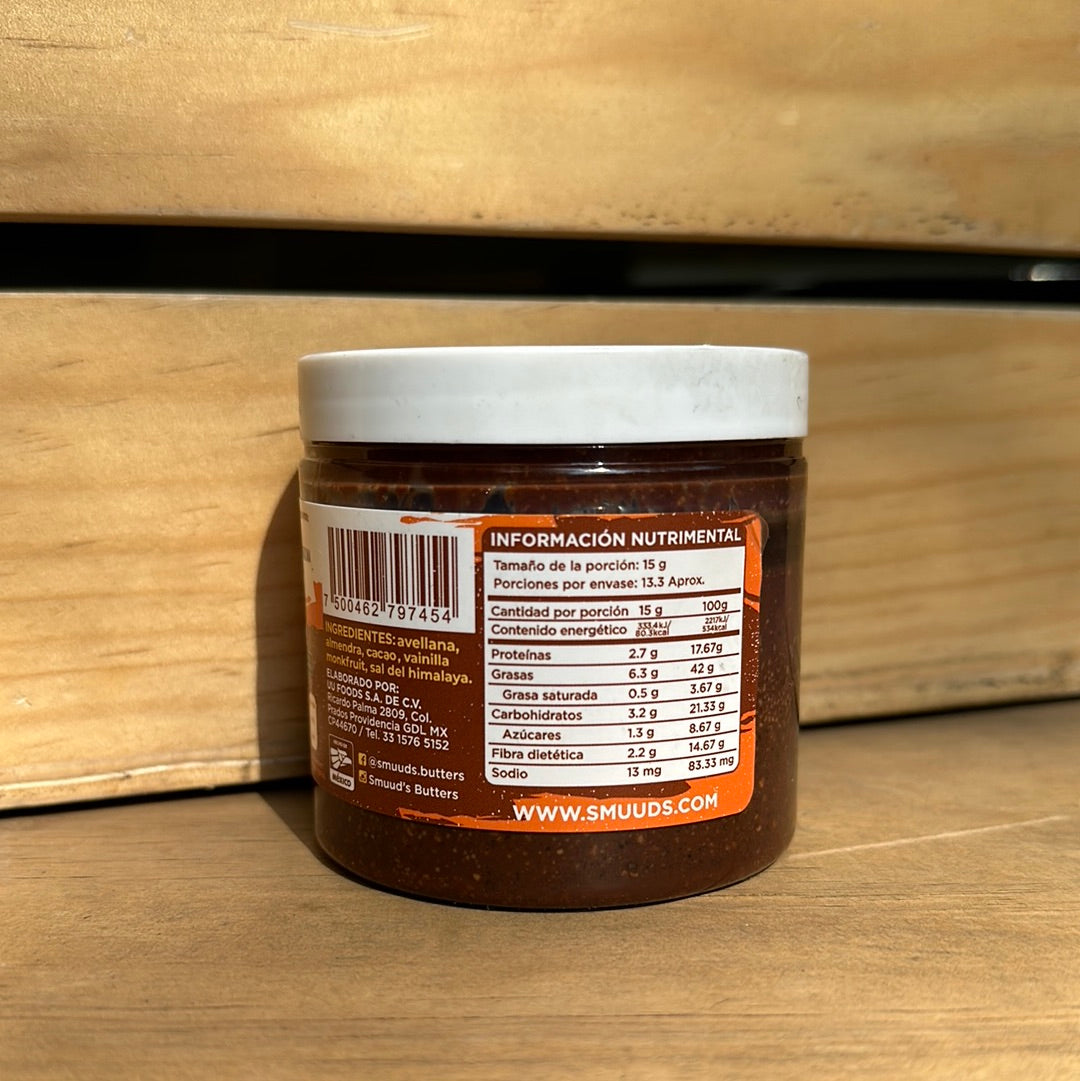 CREMA DE AVELLANA CON CACAO 200 G SMUUD'S