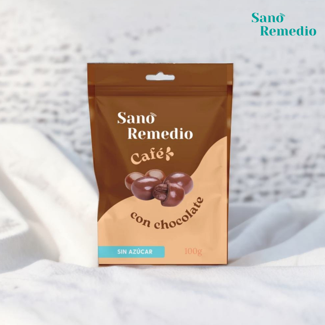 CAFE CUBIERTO DE CHOCOLATE SANO REMEDIO