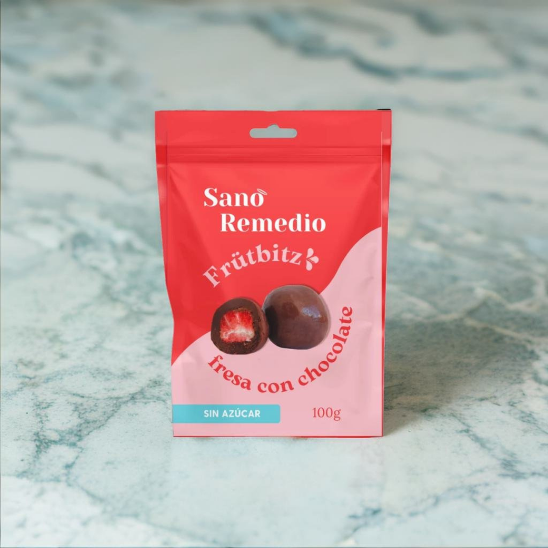 FRESAS LIOFILIZADAS CUBIERTAS DE CHOCOLATE SANO REMEDIO