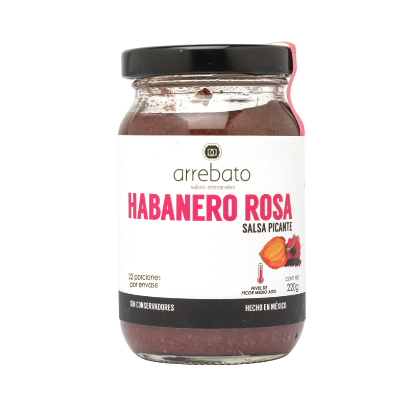 SALSA HABANERO ROSA 220 G ARREBATO