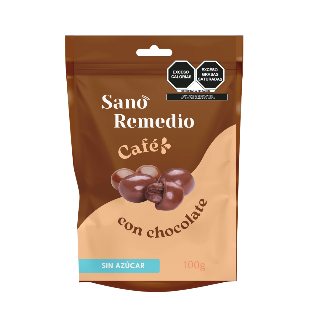 CAFE CUBIERTO DE CHOCOLATE SANO REMEDIO