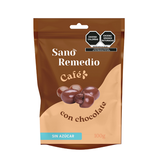 CAFE CUBIERTO DE CHOCOLATE SANO REMEDIO