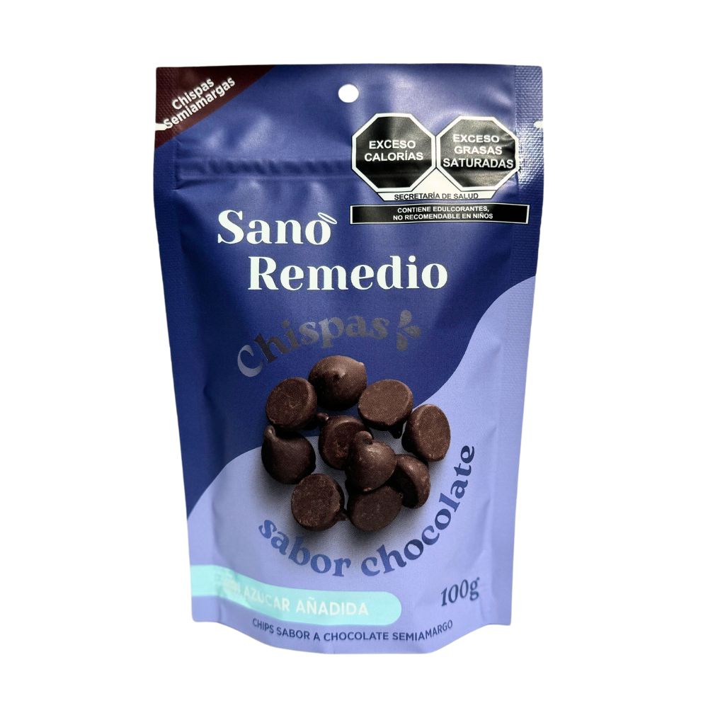 CHISPAS DE CHOCOLATE SANO REMEDIO
