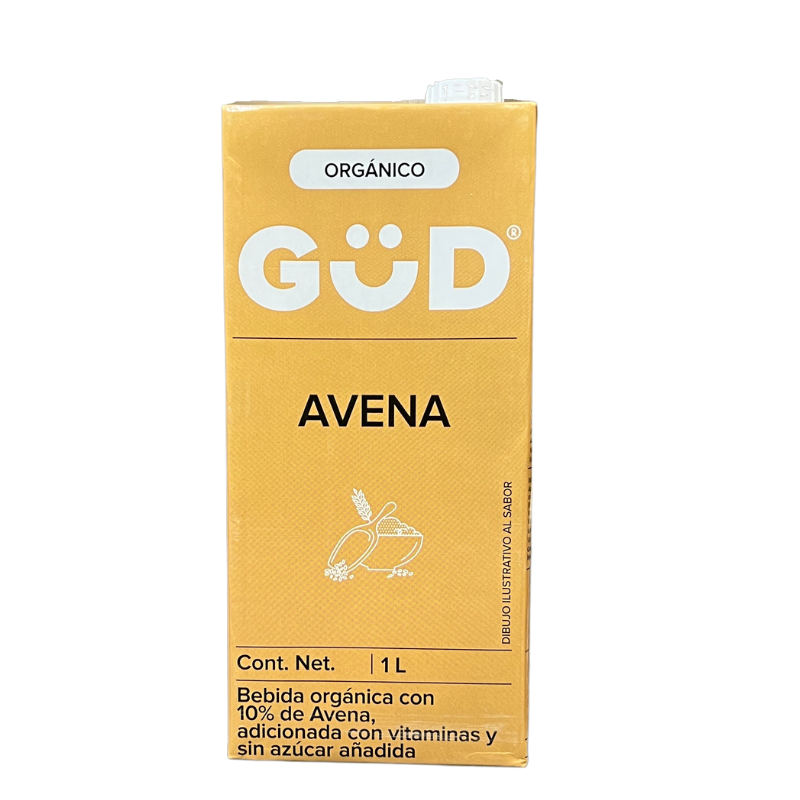 ALIMENTO LIQUIDO DE AVENA SIN AZUCAR GUD 1 L CUADRITOS