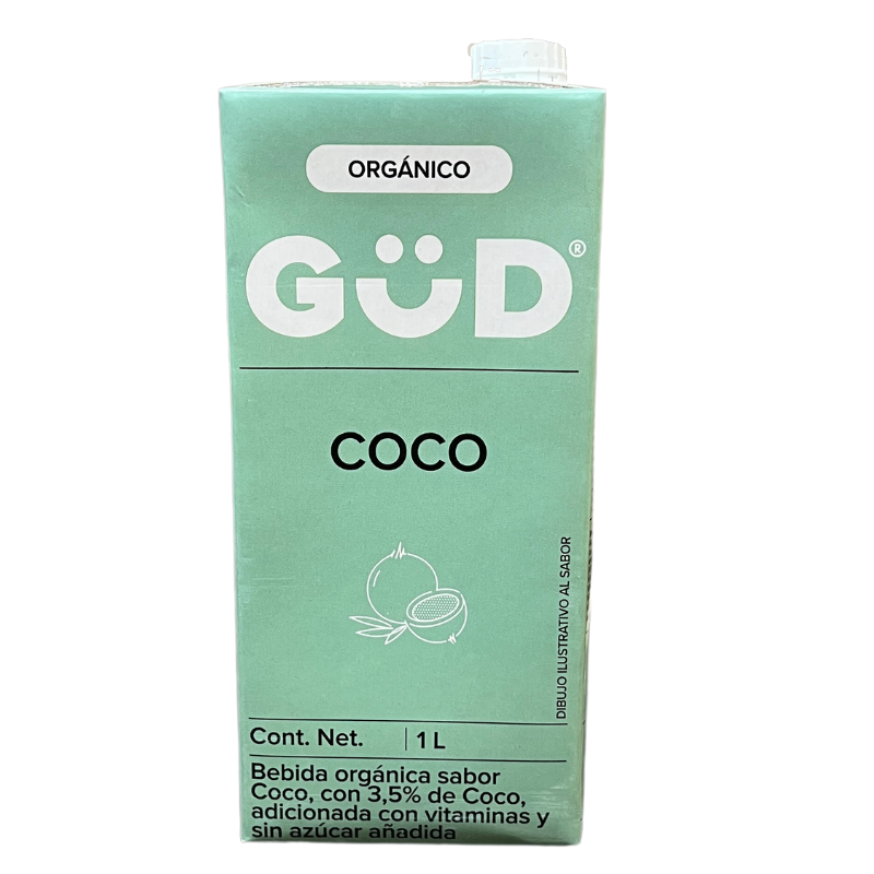 ALIMENTO LIQUIDO COCO SIN AZUCAR GUD 1 L CUADRITOS