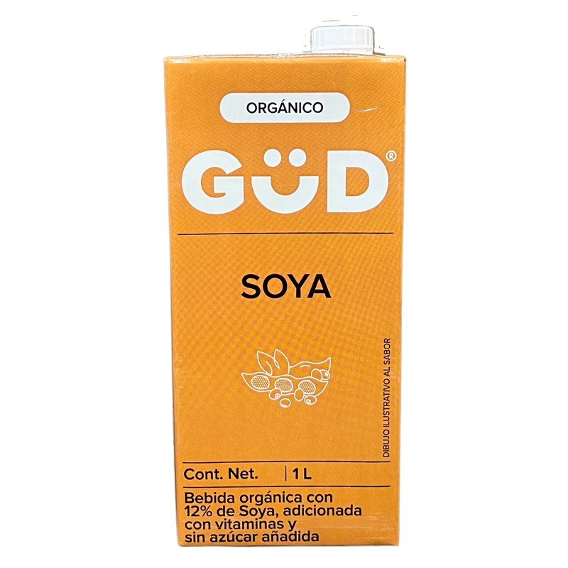 ALIMENTO LIQUIDO DE SOYA SIN AZUCAR GUD 1 L CUADRITOS