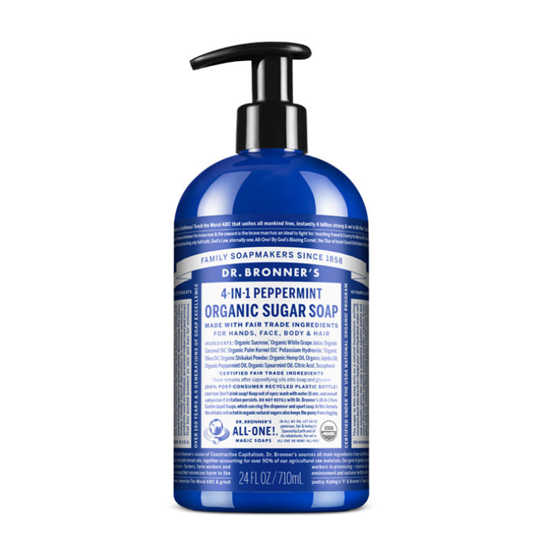 JABON DE AZUCAR MENTA 24 OZ DR BRONNER'S