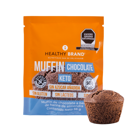 KETO MUFFIN DE CHOCOLATE 50 G HEALTHY BRAND
