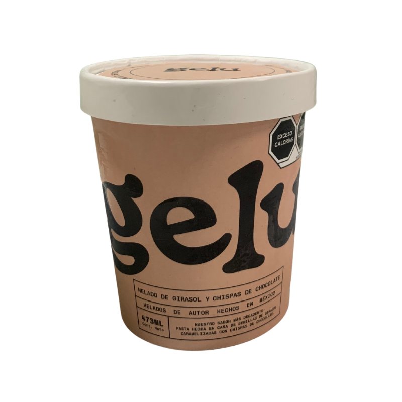 HELADO SEMILLAS DE GIRASOL Y CHISPAS DE CHOCOLATE GELU