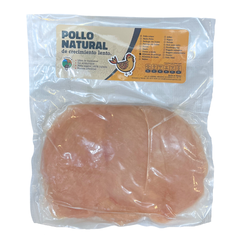 MILANESA DE PECHUGA PZ LA CAMPIÑA ORGANICA