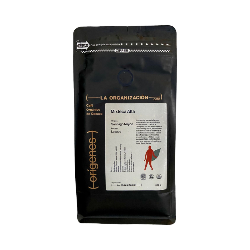 CAFE ORGANICO MOLIDO ESPECIALIDAD MIXTECA ALTA DEL PACIFICO 500 G LA ORGANIZACION