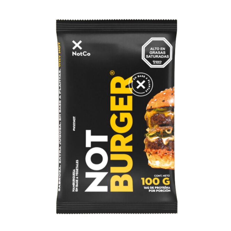 HAMBURGUESA VEGANA NOTBURGUER NOTCO