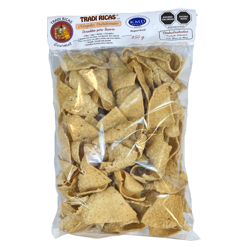 CHILAQUILES HORNEADOS ARTESANALES 250 G TRADI RICAS