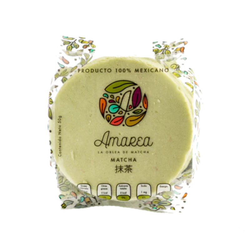 OBLEA DE AMARANTO SABOR MATCHA AMAREA