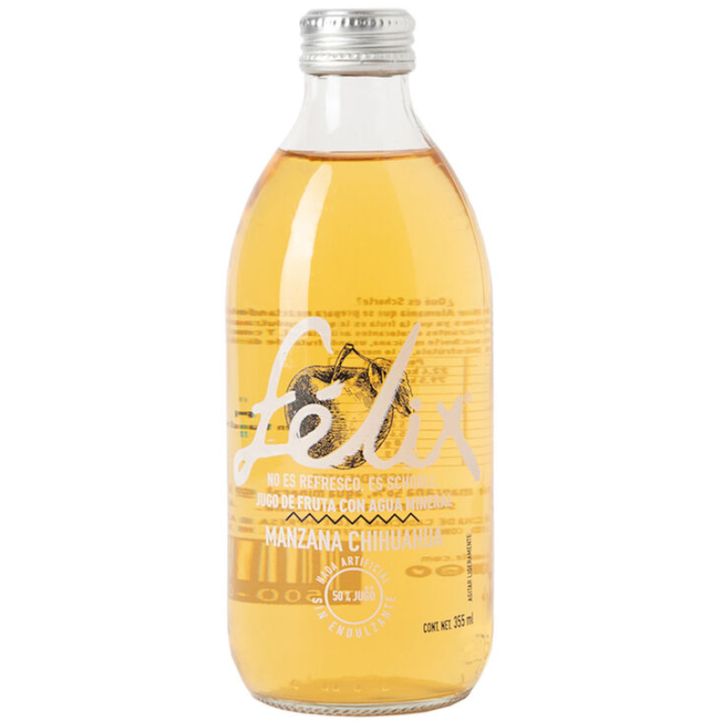 SODA NATURAL CON MANZANA CHIHUAHUA 355 ML FELIX