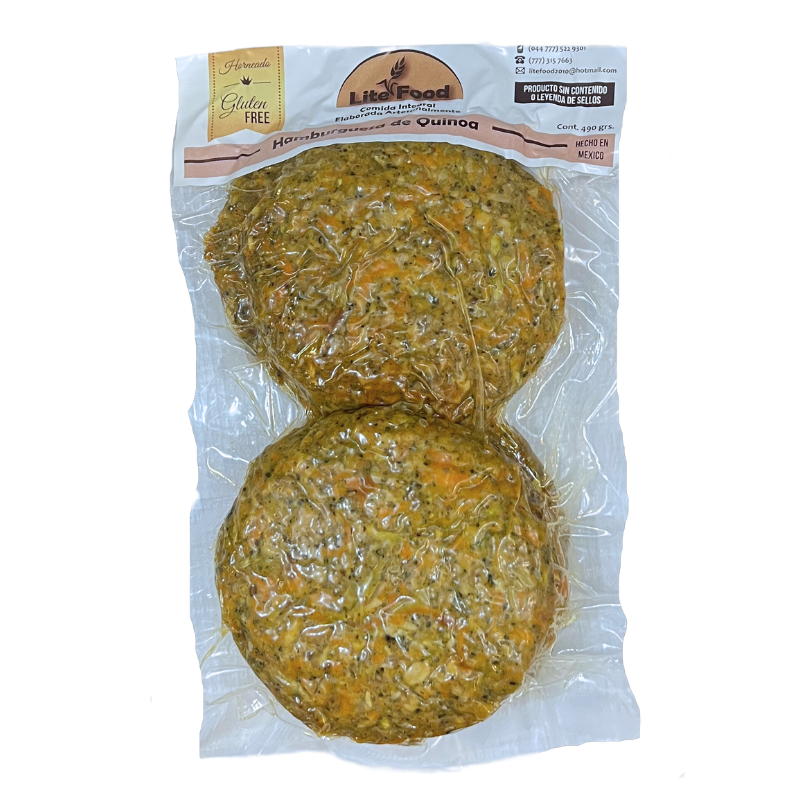 HAMBURGUESA DE QUINOA 5 PIEZAS LITE FOODS