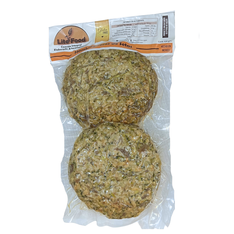 HAMBURGUESA DE SETAS 5 PIEZAS LITE FOODS
