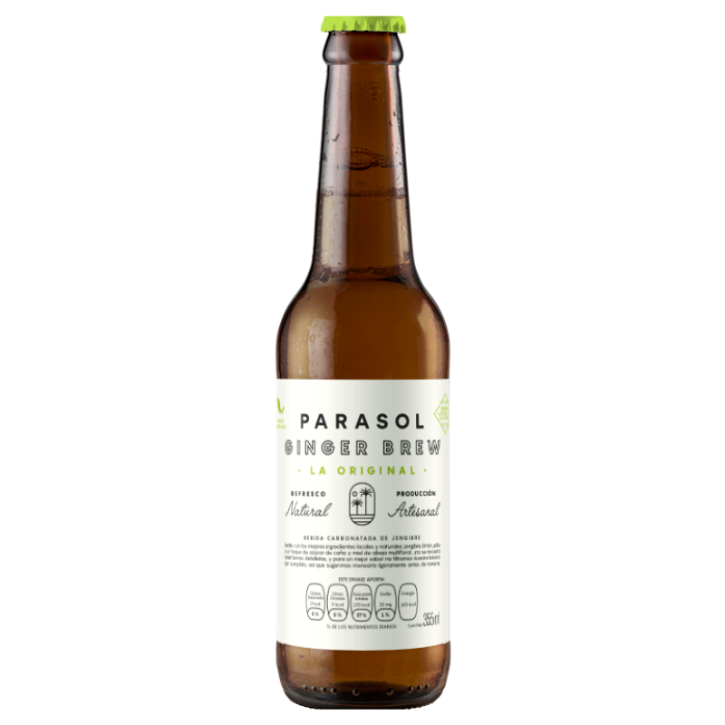 REFRESCO DE JENGIBRE GINGER BREW 355 ML PARASOL