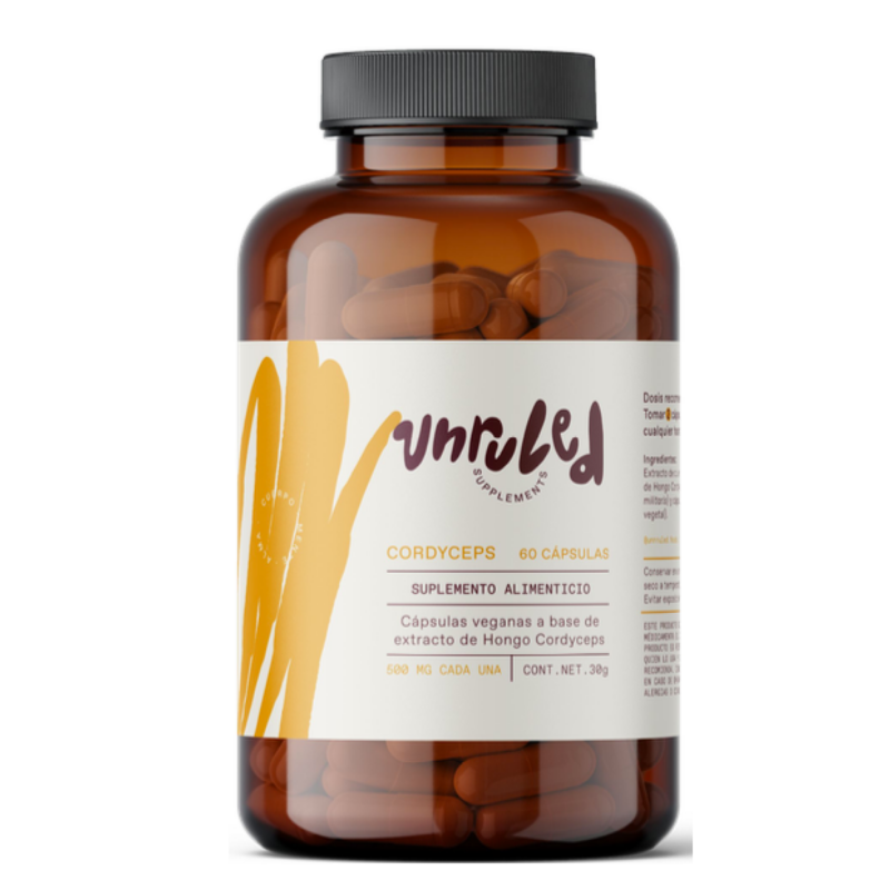 SUPLEMENTO VEGANO EN CAPSULAS CORDYCEPS UNRULED