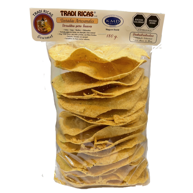 TOSTADA HORNEADA ARTESANAL DE MAIZ 180 G TRADI RICAS