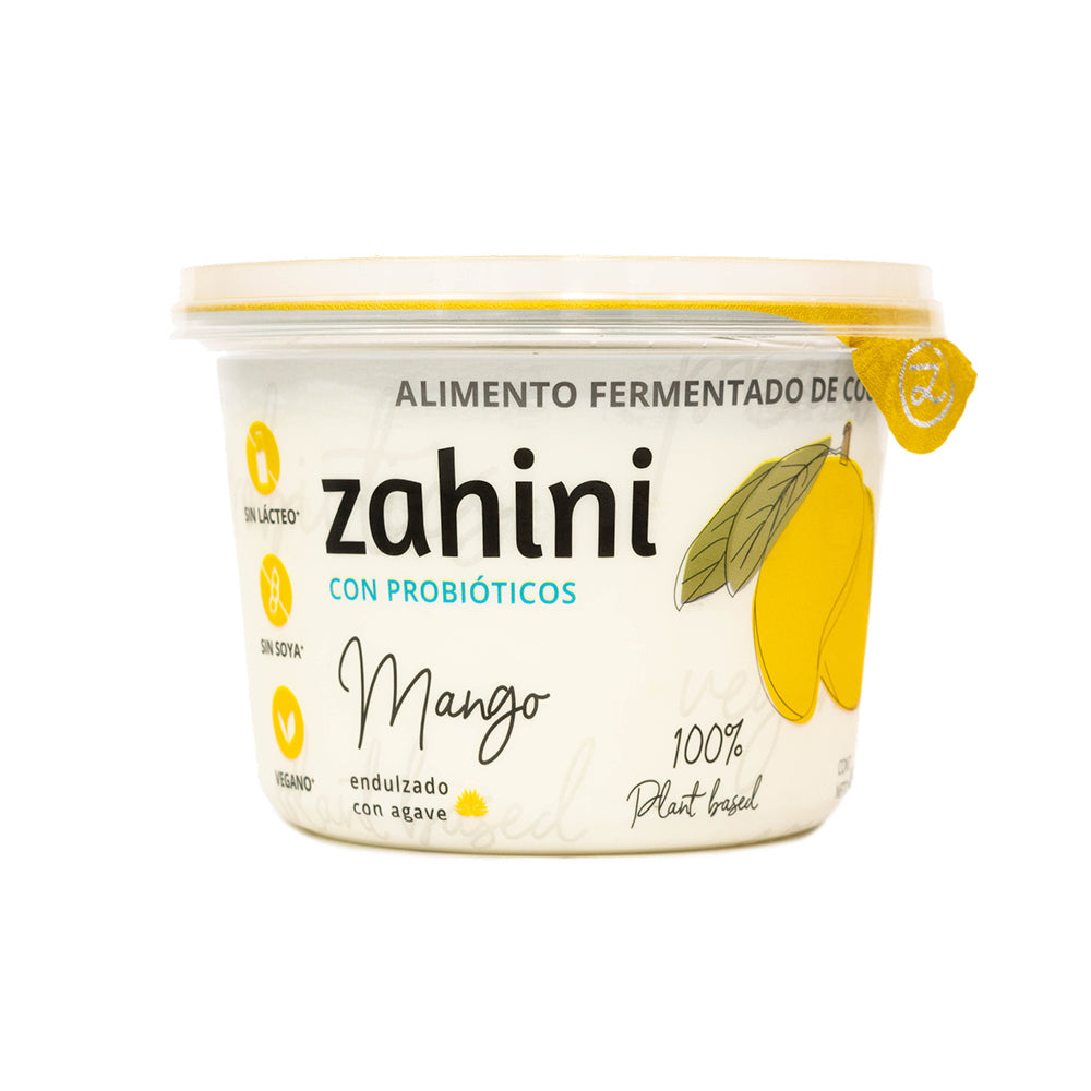 YOGHURT VEGANO SABOR COCO Y MANGO CERO LACTEOS ZAHINI