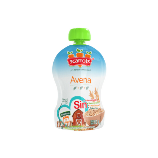 PAPILLA DE AVENA 113 G 3CARROTS