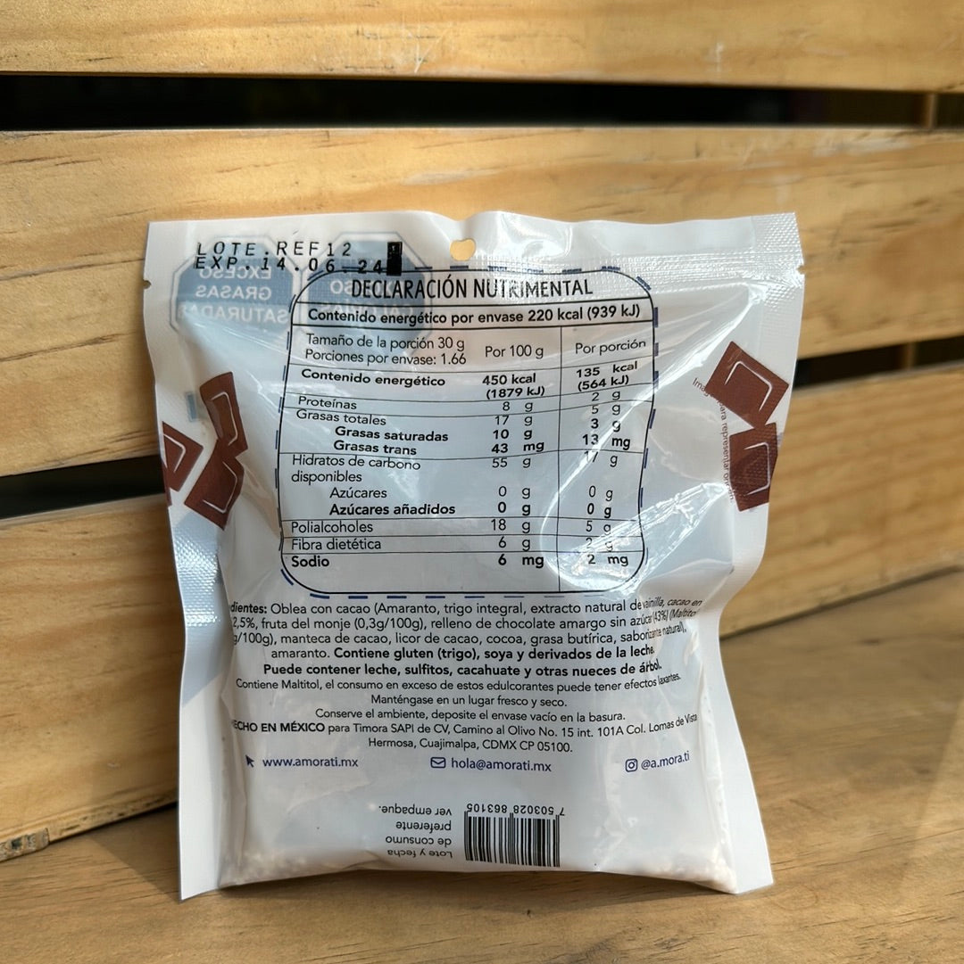 OBLEAS RELLENAS DE CHOCOLATE A MORA TI