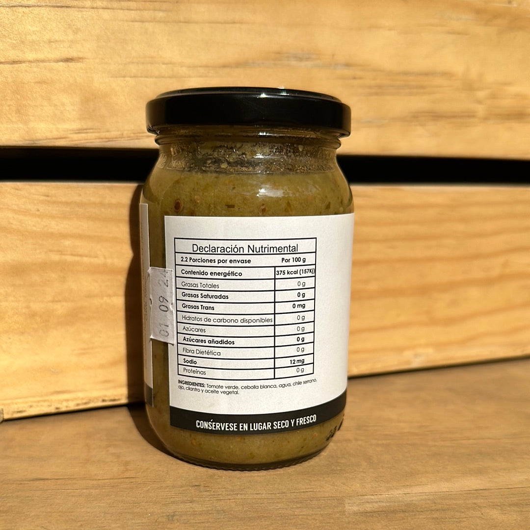 SALSA SERRANO VERDE 220 G ARREBATO