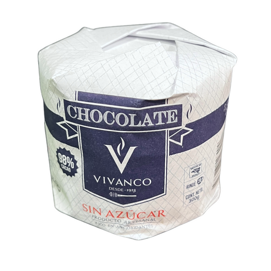 CHOCOLATE SIN AZUCAR 300 G VIVANCO