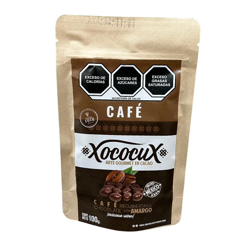 CAFE CUBIERTO DE CHOCOLATE XOCOCUX VIVANCO
