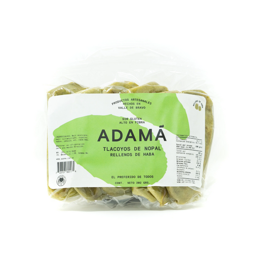 TLACOYOS DE NOPAL RELLENOS DE FRIJOL 6 PZS ADAMA