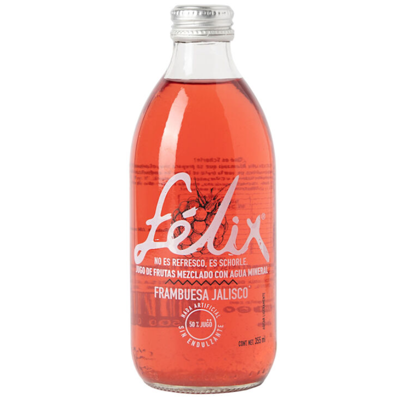 SODA NATURAL CON FRAMBUESA JALISCO 355 ML FELIX