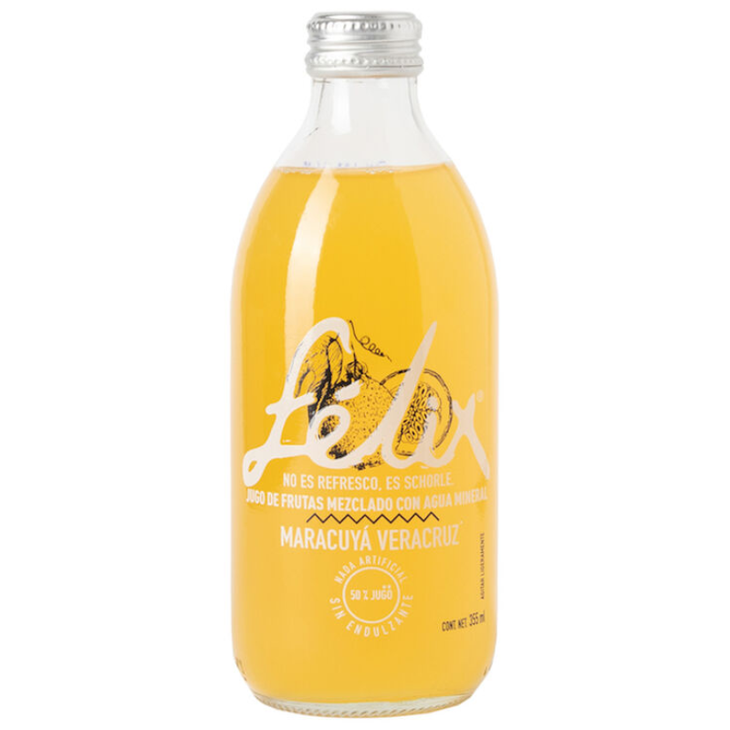 SODA NATURAL CON MARACUYA VERACRUZ 355 ML FELIX