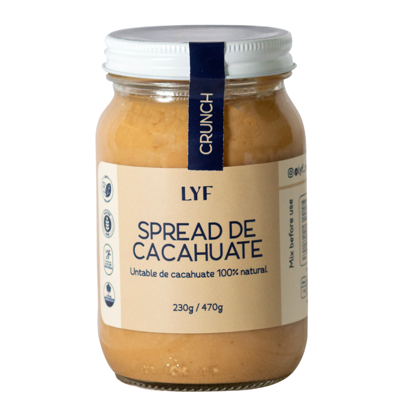 SPREAD DE CACAHUATE CRUNCH 230 G LYF