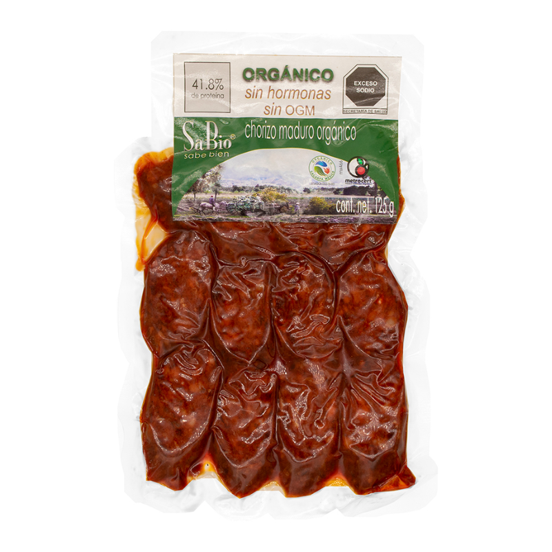 CHORIZO MADURADO ORGANICO 125 G SABIO