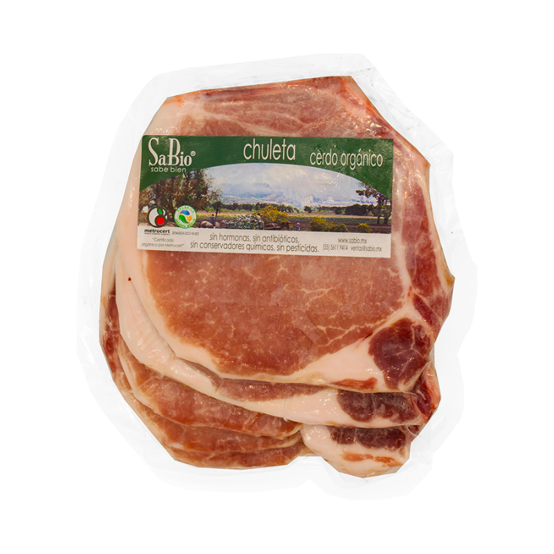 CHULETA DE CERDO ORGANICA 500 G SABIO