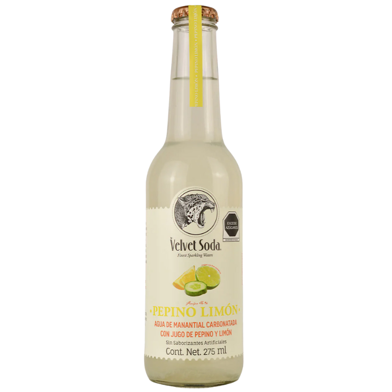 SODA NATURAL SABOR PEPINO LIMON VELVET SODA