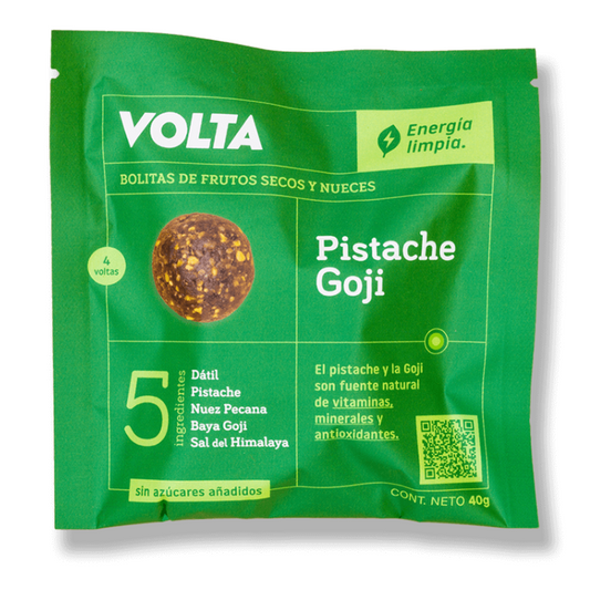 BOLITAS DE ENERGIA PISTACHE GOJI 40 GR VOLTA